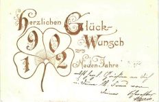 Jahreszahlen 1902 - Neujahr