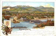 Gruss aus Rosenheim - Litho