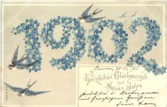Neujahr - Jahreszahl 1902