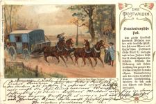 Das Postwesen - Brandenburgische Post - Briefmarken - Litho