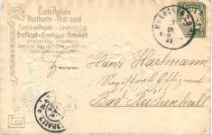 Neujahr - Jahreszahl 1904 - Prägekarte