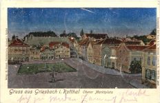 Gruss aus Griesbach im Rotthal - Oberer Marktplatz