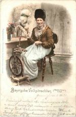 Werdenfelser Land - Tracht - Spinnrad