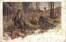 Künstler Ak E. Döcker - Jagd