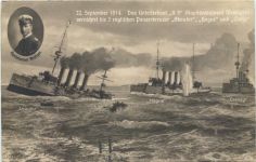 Unterseeboot U9 vernichtet 3 Schiffe