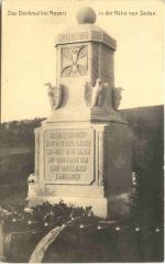 Das Denkmal bei Noyers Sedan