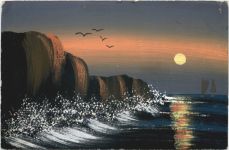 Karte handgemalt