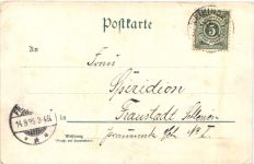 Gruss aus dem Kaiser Manöver - Litho