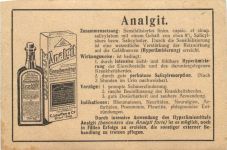 Werbung - Analgit - Eitdorf Sieg