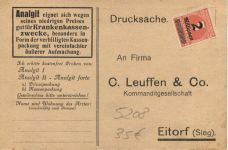 Werbung - Analgit - Eitdorf Sieg