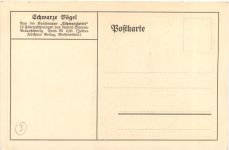 Schwarze Vögel - Künstler Ak Rudolf Sievers