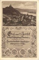 Braubach am Rhein - Gruss vom 25. Jubelfest 1926