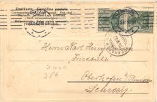 Hamburg - Briefmarken - Litho Prägekarte