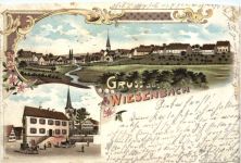 Gruss aus Wiesenbach - Litho