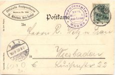 Worms - 26. Mittelrheinisches Kreis Turnfest 1902 - Litho