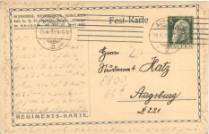 Ansbach - 50. Jähriges Regiments Jubiläum - Privatganzsache