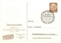 Bremen - Postwertzeichen Ausstellung 1938