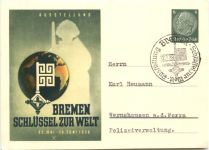Bremen - Schlüssel zur Welt 1938 - Ganzsache