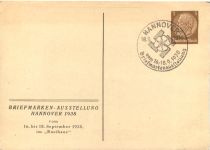 Hannover - Postinspektoren 1938 - Ganzsache