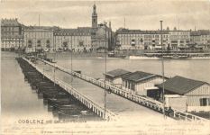 Coblenz mit der Schiffsbrücke
