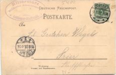 Koblenz - Gruss vom Rittersturz - Litho
