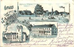 Gruss aus Schermcke - Litho - Oschersleben