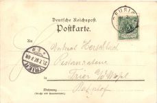 Gruss von der Klause bei Kostel - Litho