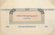 Geburtstag - Prägekarte