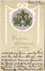 Geburtstag - Prägekarte