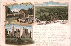 Gruss aus Stecklenberg im Harz - Litho