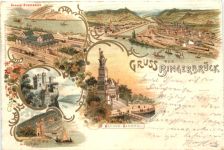 Gruss aus Bingerbrück - Litho