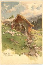 Mühle bei Wildbad - Litho