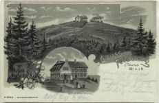 Gruss vom Feldberg im Taunus - Litho