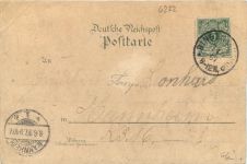 Gruss vom Rhein Rüdesheim - Litho