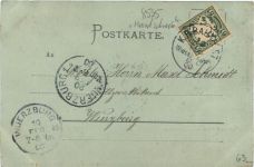 Gruss aus Waldsasen - Bahnpost Wiesau Eger