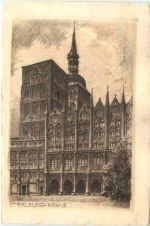Stralsund - Rathaus - Radierung