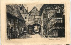 Lüneburg - Roter Hahn - Radierung