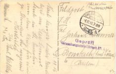 WW1 Offiziersaal - Feldpost