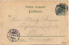 Gruss aus Gross-Schönau in Sachsen - Litho