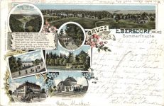 Gruss aus Ebersdorf Reuss - Litho