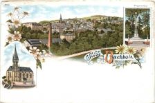 Gruss aus Buchholz in Sachsen - Litho
