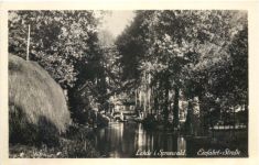 Lehde im Spreewald - Einfahrt Straße