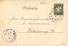 Gruss aus Ansbach - Schlossplatz mit Gewerbehalle