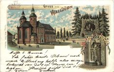 Gruss aus Walldürn - Litho