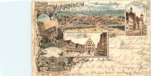 Gruss aus Mergentheim - Litho