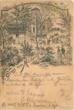 Gruss vom Melibocus - Vorläufer 1892 - Zwingenberg