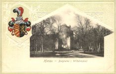 Hanau am Main - Burgruine i. Wilhlemsbad - Prägekarte