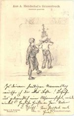 Künstler Ak - Aus Hendschels Skizzenbuch