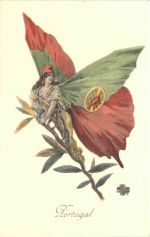 Portugal - Frau als Schmetterling