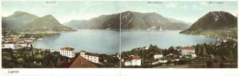 Lugano - Klappkarte